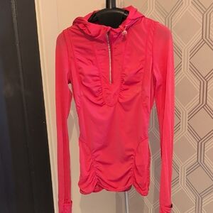 Women's Pink Hooded Sweatshirt